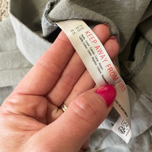 Free People Beach Portia Mini Dress Green Gray Cotton XS - Picture 8 of 8